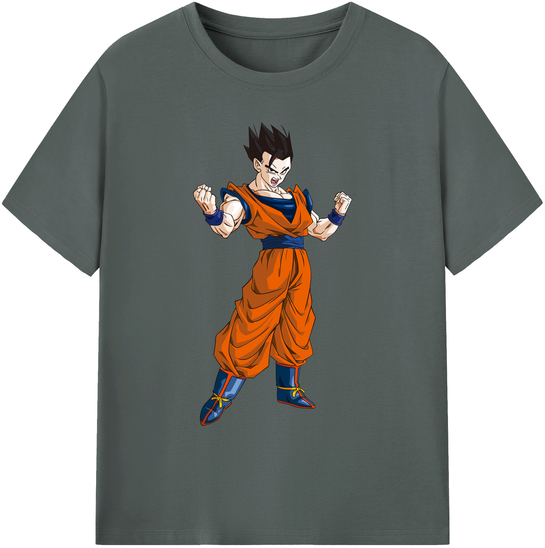 （画像用） ドラゴンボール 孫 悟飯（そんごはん）DRAGON BALL Son Gohan 綿100％ メンズ半袖Tシャツ｜肌触りやわらか＆通気性